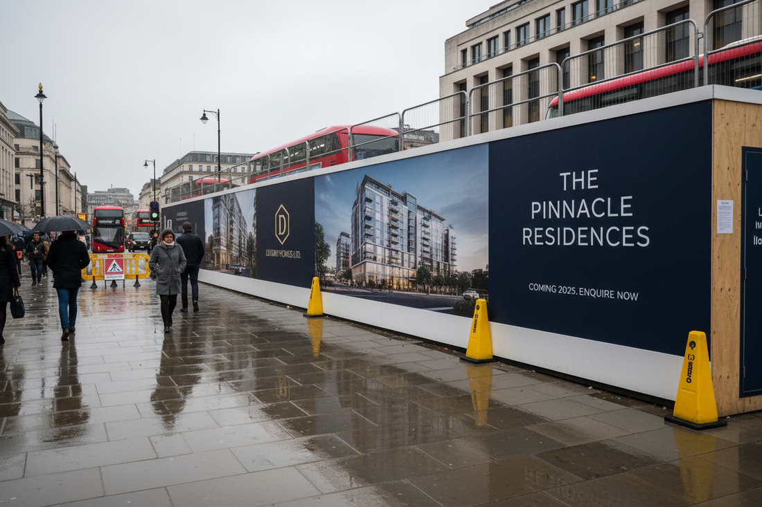Everything You Need to Know About Building Hoardings & Hoarding Banners
