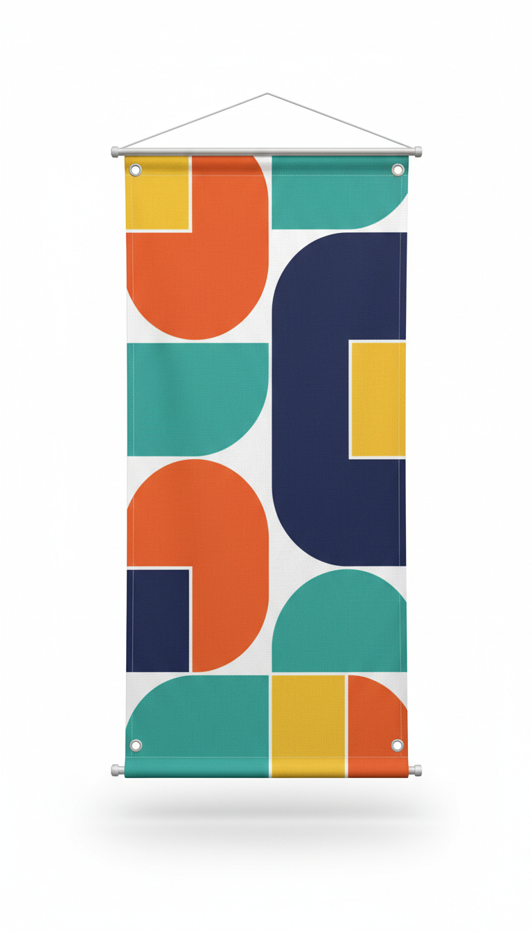 Premium Fabric Hanging Banner With Grommets