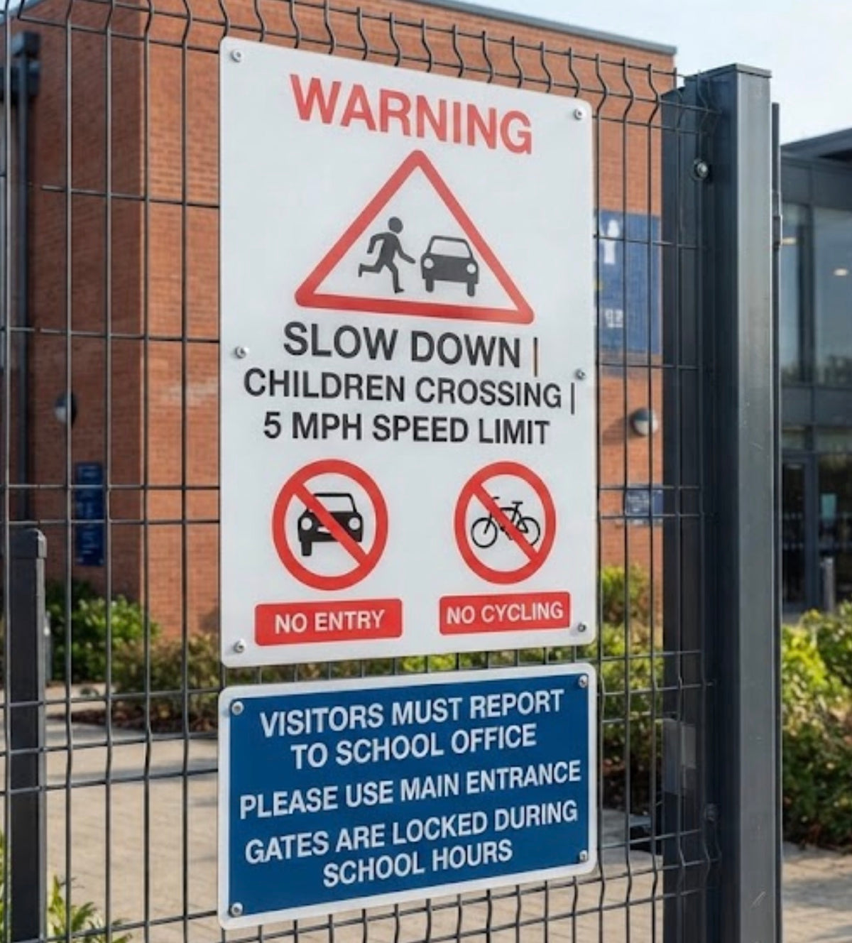 School signs and banners