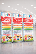 Retractable Vinyl Banner With Stand 800 x 2000mm