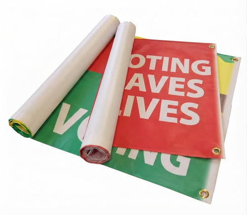 PVC Banner With Hems and Eyelets